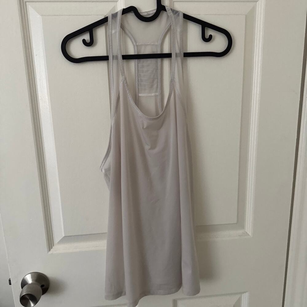 Lululemon Racerback Top Light Ivory Mesh Size Large